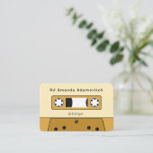 ヴィンテージカセットテープ名刺 名刺 (スタンド正面)