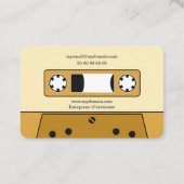 ヴィンテージカセットテープ名刺 名刺 (裏面)