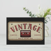 ヴィンテージカセットテープ限定版音楽愛好家 招待状 (スタンド正面)