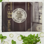 ヴィンテージカセットテープ キッチンタオル (折り畳み)