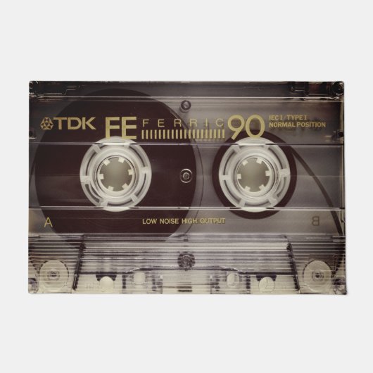 ヴィンテージカセットテープ ドアマット (正面)