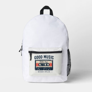 ヴィンテージカセットテープ バックパック グッドミュージックバックパック