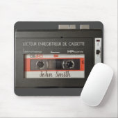 ヴィンテージカセットフランスのレコーダK7マウスパッド マウスパッド (マウス)