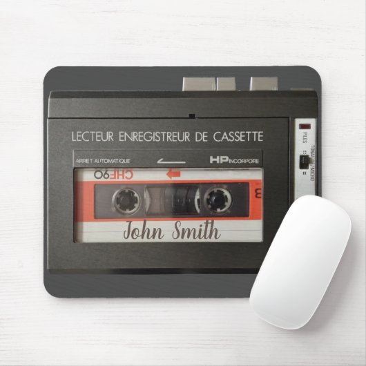 ヴィンテージカセットフランスのレコーダK7マウスパッド マウスパッド (マウス)