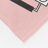 ヴィンテージカセットプレーヤー:レトロパターン。 フリースブランケット (角)