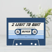 ヴィンテージカセットボーイの2歳の誕生日 招待状 (スタンド正面)