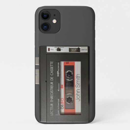 ヴィンテージカセットレコフランスのーダiPhoneケース Case-Mate iPhoneケース (裏面)