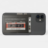 ヴィンテージカセットレコフランスのーダiPhoneケース Case-Mate iPhoneケース (裏面(横))