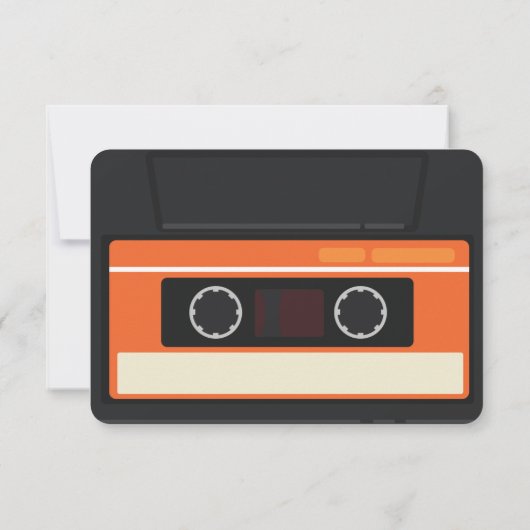 ヴィンテージカセット結婚テープ セーブザデート (裏面)