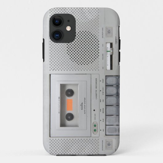 ヴィンテージカセット記録装置 Case-Mate iPhoneケース (裏面)