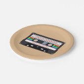 ヴィンテージカセット誕生日 ペーパープレート (アングル)