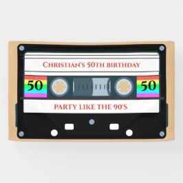 ヴィンテージカセット誕生日 横断幕