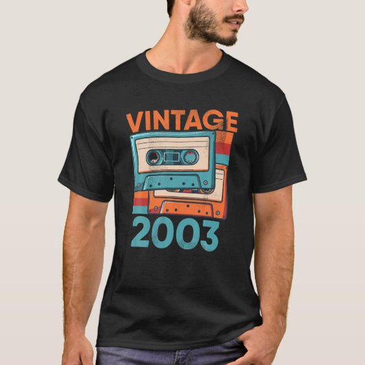 ヴィンテージカセット2003年クラシック19歳(平日) Tシャツ (正面)