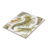 ヴィンテージカタツムリと海のナメクジbyエルンスト・ヘイケル タイル (側面)