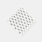 ヴィンテージカタツムリカスタムアート背景色 スタンダードカクテルナプキン (角)