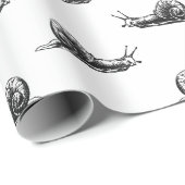 ヴィンテージカタツムリカスタムアート背景色 ラッピングペーパー (ロールコーナー)