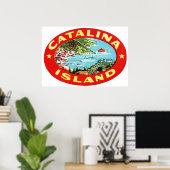 ヴィンテージカタリナアイランドカリフォルニア ポスター (ホームオフィス)