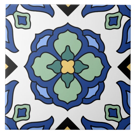 ヴィンテージカタリナアイランドタイルデザイン タイル (正面)