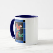 ヴィンテージカタリナアイランドレッドパロツタイルムラルマグ マグカップ (正面左)