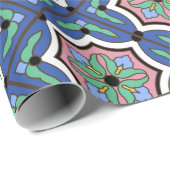 ヴィンテージカタリナ島タイル ラッピングペーパー (ロールコーナー)