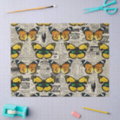 ヴィンテージカタログと蝶の分離 薄葉紙 (クラフト)