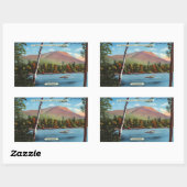 ヴィンテージカターディン葉書 長方形シール (シート)