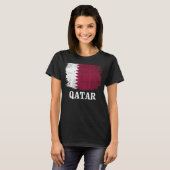 ヴィンテージカタール国旗 Tシャツ (正面フル)
