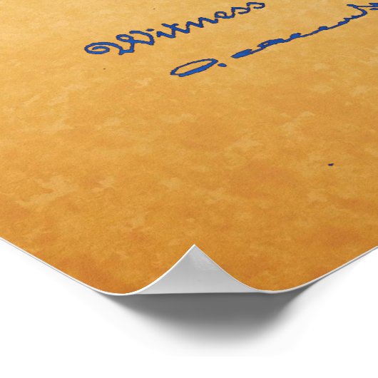 ヴィンテージカッコいいウクレレ特許芸術 ポスター (角)