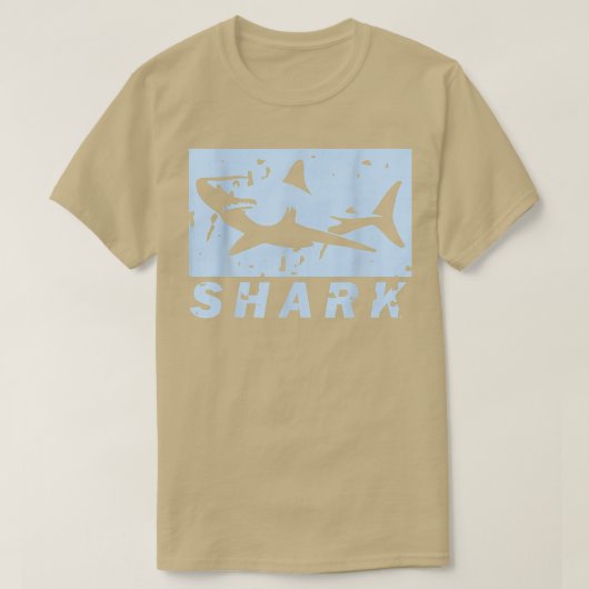 ヴィンテージカッコいいシャーク海洋生物学者プレゼント Tシャツ (デザイン正面)