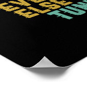 ヴィンテージカッコいいドラマーのドラムプレーヤーがジャム準備 ポスター (角)