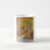 ヴィンテージカッコいいハクナマタタがオータムカッコいいシーソを持つ コーヒーマグカップ (中央)