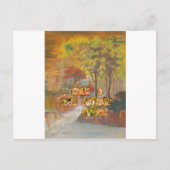 ヴィンテージカッコいいハクナマタタがオータムカッコいいシーソを持つ ポストカード (正面)