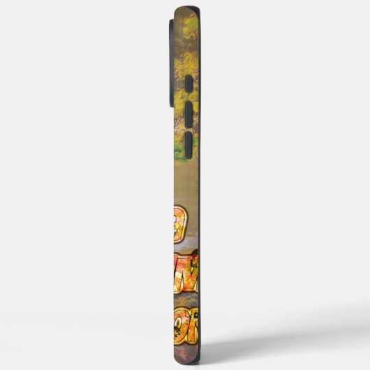 ヴィンテージカッコいいハクナマタタがオータムカッコいいシーソを持つ Case-Mate iPhoneケース (裏面 / 左)