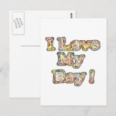 ヴィンテージカッコいいハクナマタタギフト大好き私の少年.png ポストカード (正面/裏面)