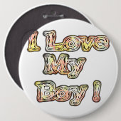 ヴィンテージカッコいいハクナマタタギフト大好き私の少年.png 缶バッジ (正面&裏面)