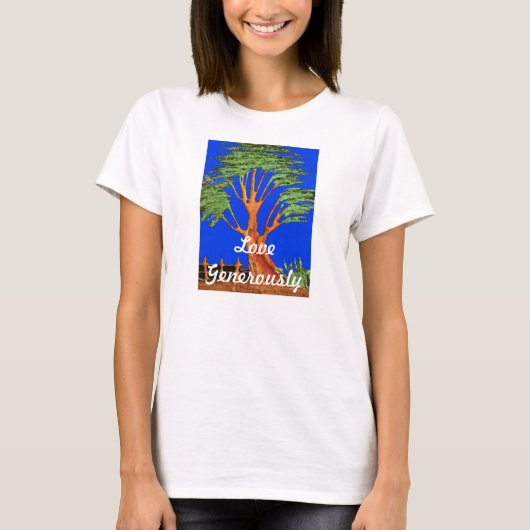 ヴィンテージカッコいいハクナマタラブガールズT Tシャツ (正面)