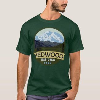 ヴィンテージカッコいいレトロレッドウッドナショナルパークマウンテン Tシャツ