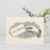 ヴィンテージカッコいい手持ちカード移動告知 カード (スタンド正面)