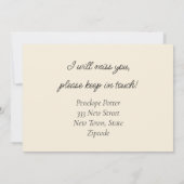 ヴィンテージカッコいい手持ちカード移動告知 カード (裏面)