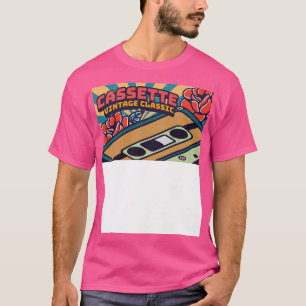 ヴィンテージカッセテテープクラシック80年代k7ネオン tシャツ