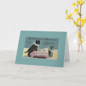 ヴィンテージカット誕生日グリーティングカード カード (黄色い花)