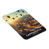 ヴィンテージカッパドシアトルコ熱気球旅行 マグネット (右側)