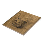 ヴィンテージカップのティータイル タイル (側面)