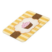 ヴィンテージカップケーキの背景 マグネット (左側)