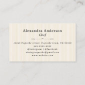 ヴィンテージカップケーキパティシエ 名刺 (裏面)