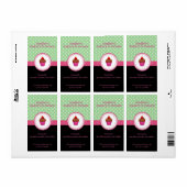 ヴィンテージカップケーキ&クッキー水玉模様ピンク ラベル (フルシート)