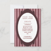 ヴィンテージカップケーキ 招待状 (裏面)