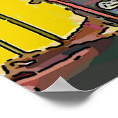 ヴィンテージカップルとソーダ ポスター (角)