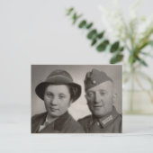 ヴィンテージカップルはがき ポストカード (スタンド正面)