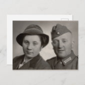 ヴィンテージカップルはがき ポストカード (正面/裏面)
